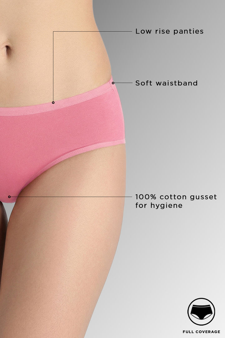 Zivame Dreamcatcher Regular Rise Full Coverage Hipster Panty - Claret Red — image 5